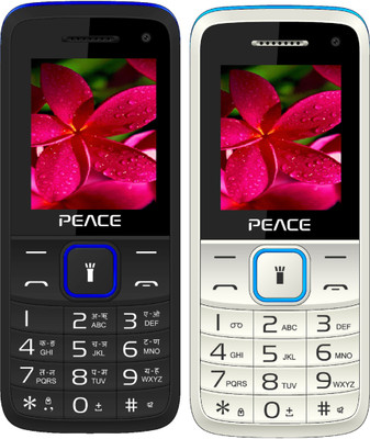 

Peace Knight Combo of Two Mobiles(Black $$ Dark Blue & White $$ Blue)
