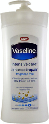 

Vaseline Intensive Care Advanced Repair Fragrance Free Lotion (Made in USA)(600 ml)