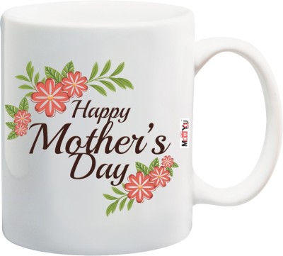 ME&YOU Gift For Mother On Mother's Day, Happy Mother's Day Printed IZ18NJPMU-649 Ceramic Coffee Mug(325 ml)