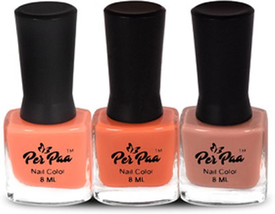 

perpaa Retro Nail Combo Tea Rose, Light Salmon, Apricot(Pack of 3)