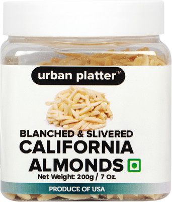 

Urban Platter Blanched Slivered California Almonds(200 g, Plastic Bottle)