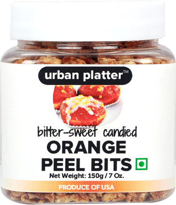 

Urban Platter Dried California Orange Bits [Bitter-Sweet Candied] Candid Peel(150 g, Plastic Bottle)