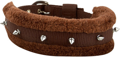 

Skora Fur Nylon Brown 1 inch Spiked  Dog Head Collar(, Brown
