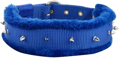 Skora High Quality Spike Dog Dog Everyday Collar(Large, Blue)