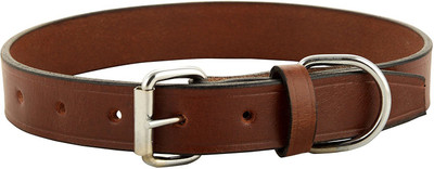 

Skora Export Quality Genuine Leather Dog Anti-stress Collar(, Brown