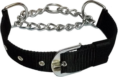 

Skora High Quality And Stylish Choke chain Dog Choke Chain Collar(, Black