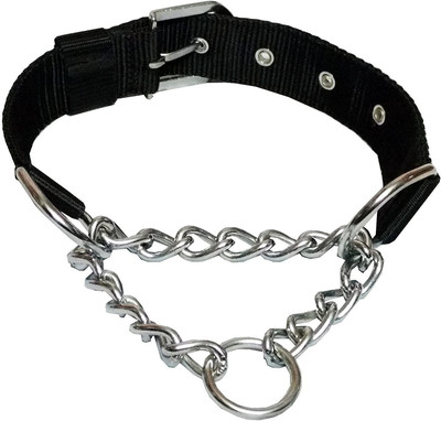 

Pets Empire Dog Choke Pet Nylon Half Chain Collar for( Big)X-Large Breeds Half Choker Stainless Steel Dogs Collars 1 Piece Size -XLarge (Color May Vary) Plain Dog Collar Charm(Black, Round)