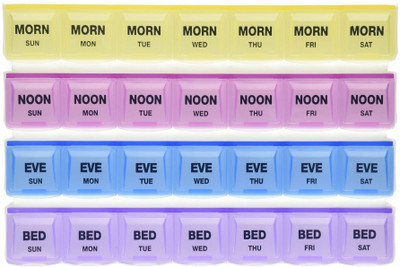 

N-STORE 7 day 7-day Medicine Organizer Pill Box (Multicolor) Pill Box(Multicolor)