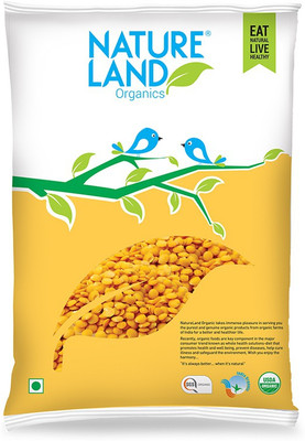 

Natureland Organics Unpolished Yellow Arhar Dal (Split)(1000 g)