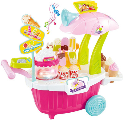 

Webby Ice Cream and Popcorn Maker Stand with Music & Lights