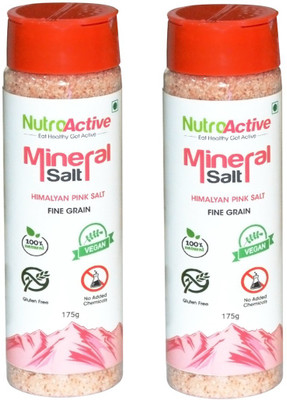 

NutroActive Mineral Salt Sprinkler, SHAKER (pack of 2), Himalayan Pink Salt Fine Grain (0.5-1mm) - 175 gm each Himalayan Pink Salt(350.0 g, Pack of 2)
