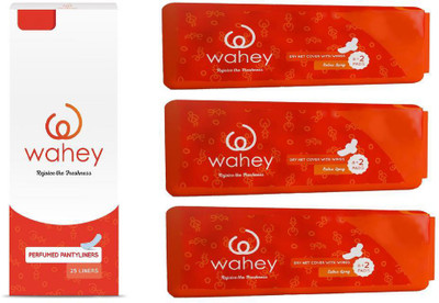 

Wahey Combo Pack Of Perfumed Panty Liners (25 liners) + XL Size Sanitary Pads (Pack of 3, 10 pads/pack) Sanitary Pad(Pack of 4)
