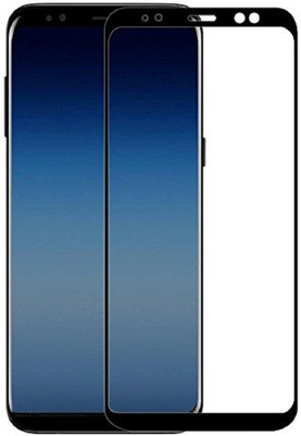 Maxpro Edge To Edge Tempered Glass for 5D Tempered Glass Samsung Galaxy A8 Plus Black(Pack of 1)