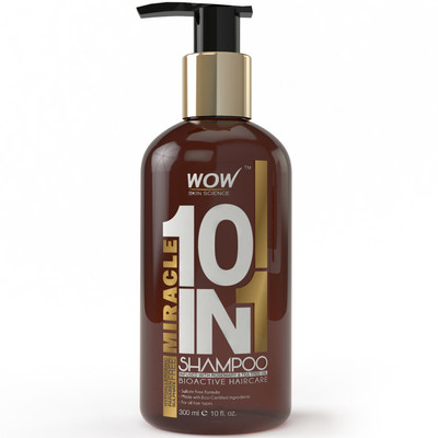 

WOW Skin Science Miracle 10 in 1 Shampoo-No Sulphate & Parabens(300 ml)