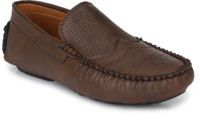 

BIG JUNIOR Brown Loafers For Men(Brown
