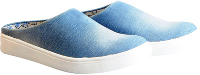 

FAUSTO Canvas Stylish Slip On Sneakers For Women(Blue, Sky blue