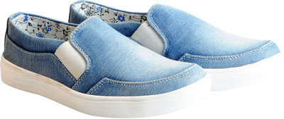 

FAUSTO Canvas Stylish Loafers For Women(Blue, Sky blue