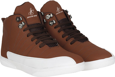 

Johnnie Boy Dual shade high sneakers Dancing Shoes For Men(Brown