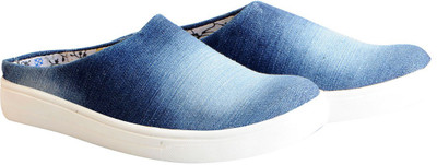 

FAUSTO Canvas Stylish Slip On Sneakers For Women(Navy, Navy blue