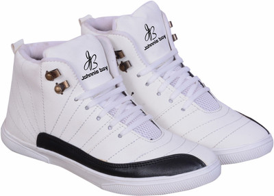 

Johnnie Boy Dual shade high sneakers Dancing Shoes For Men(White