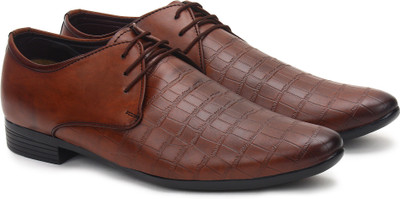 

BUWCH Buwch Formal Black Shoe For Men Lace Up For Men(Brown