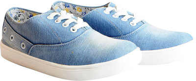 

FAUSTO Canvas Stylish Sneakers For Women(Blue, Sky blue