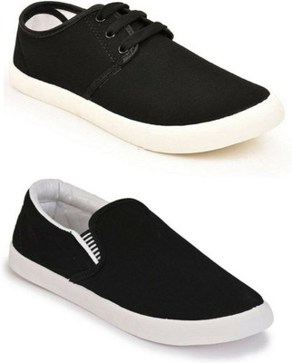 

WELDONE 2-Pair-Combo Loafers For Men(Black