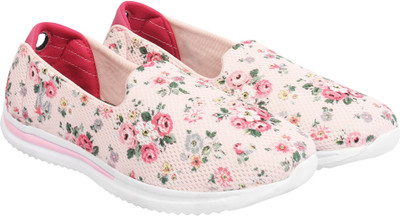 

KazarMax Floral Printed Loafers For Women(Pink, Peach