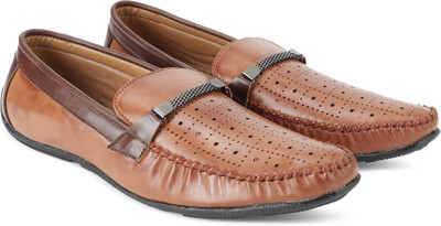 

Indigo Nation DRMIC 185 Loafers For Men(Brown, Tan/brown