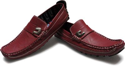 

Sea Green Best Faux Leather Loafers For Men(Burgundy, Red