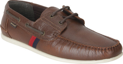 

Red Tape Leather Boat Shoes For Men(Tan