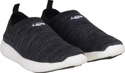 

Lancer FLYKNIT Slip On Sneakers For Men(Black, Grey