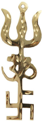 SS GALLERY HANGING TRISHAKTI YANTRA Decorative Showpiece - 5 cm(Brass, Copper)