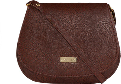 

Kojar Women Formal Brown Leatherette Sling Bag