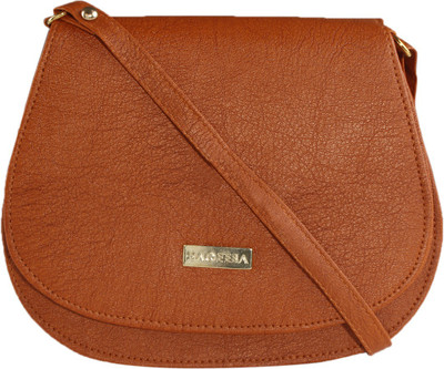 

Kojar Women Casual Tan Leatherette Sling Bag