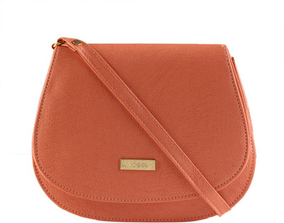 

Kojar Women Casual Pink Leatherette Sling Bag