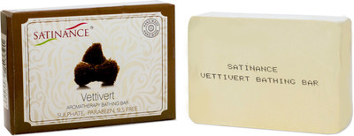 

Satinance Vettivert Aromatherapy Bathing Bar (Transparent Soap) – (Sulphate, Parabeen, SLS free) -(100 g)