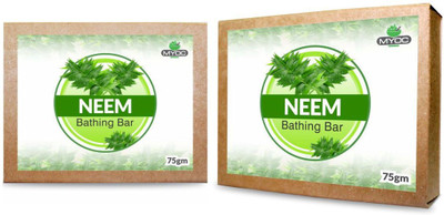 

salvia Neem soap for rash free, sensitive skin, kills bacteria has a soothing effect and relieves stress 75gm x2 Pack(75 g, Pack of 2)