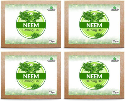 

Salvia Neem soap for rash free, sensitive skin, kills bacteria has a soothing effect and relieves stress 75gm x4 Pack(75 g, Pack of 4)