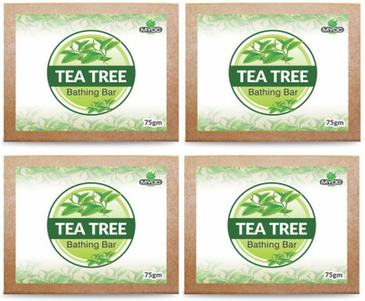 

Salvia Tea Tree , Vitamin E and Glycerine soap Anti Fungal and Anti bacterial soap. For acne , athletes foot and jocks itch soap 75gm x4 Pack(75 g, Pack of 4)