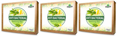 

SALVIA Tea Tree oil, Lemon peel, Triclosan, Vitamin E and Glycerine soap for Acne free skin, unclogs pores and clears skin 75gm x3 Pack(75 g, Pack of 3)