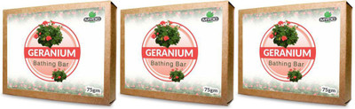

Salvia Geranium Oil soap an excellent moisturizer for mature, dry skin 75gm x3 Pack(75 g, Pack of 3)