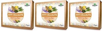 

Salvia OLIVE OIL, SOYABEEN EXTRACT, ARGAN OIL, ROSEMARY OIL, LEMON OIL, GRAPE SEED OIL for cellulite reduction SOAP 75G x3 Pack(75 g, Pack of 3)