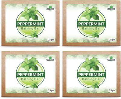 

Salvia Peppermint soap for refreshing skin and cools down inflammation cause by skin blemishes and acne 75gm x4 Pack(75 g, Pack of 4)