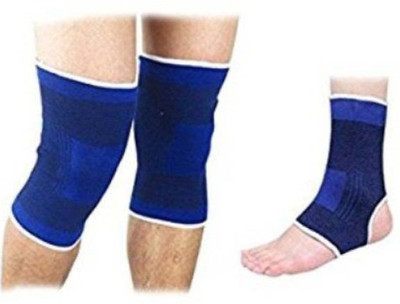 

Monika Sports pro relief ( pair ) ankle & Knee Support(Blue