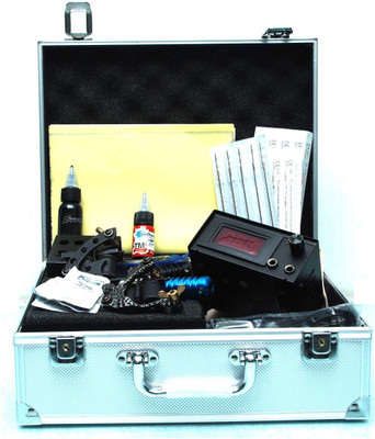 

TATTOO Machine Kit with 2 Machine, Power Supply, Needles and Carry Case Permanent Tattoo Kit