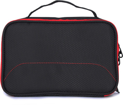 

Saco Portable Cute Multi-function Beauty Travel Organizer Accessory Toiletry Bag for Unisex Cosmetic Storage Bag Makeup Shaving Kit Pouch for Man & Women Travel Toiletry Kit(Black)
