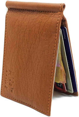 

NIetz Boys Tan Genuine Leather Money Clip(6 Card Slots)