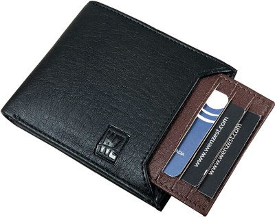 

Wenzest Men Black, Brown Artificial Leather Wallet(5 Card Slots), Blackbrown