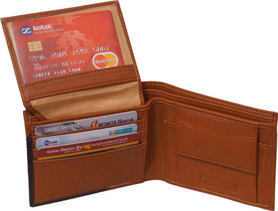 

samtroh Men Formal Brown Artificial Leather Money Clip(5 Card Slots), Multi
